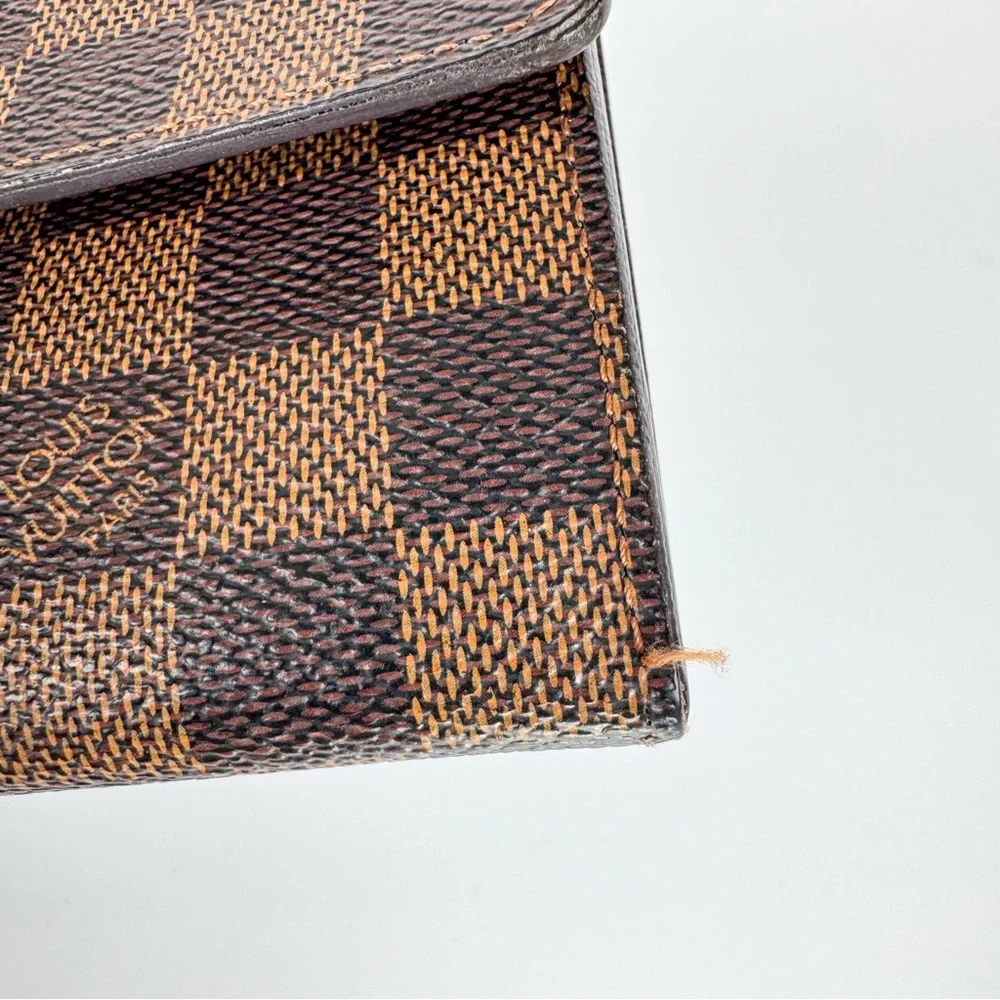 Authentic Louis Vuitton Sarah Wallet Damier Ebene Checkered - Picture 13 of 14